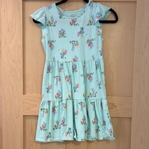 Jumping Beans Light Blue Floral Kids Dress